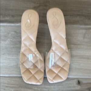 Sam Edelman 8 1/2 Starla clear strap